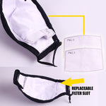 Washable Face Mask With Insertable Dust Filter and Reusable PM 2.5 Filter (Ready Stock)