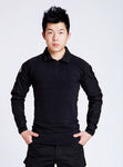 BP816 Vozuko Tactical Rapid Assault Black Long Sleeve Half Shirt