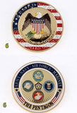 Gold Plated Coin Collection w/Protective Acrylic Cover